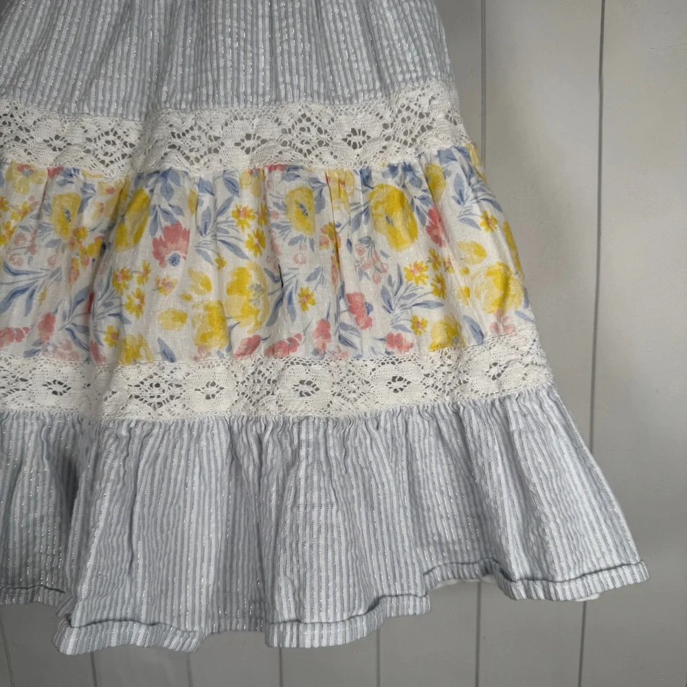 Tommy Bahama Girls‎ 4T 100% Cotton Floral Print Tank Dress Easter Spring Church